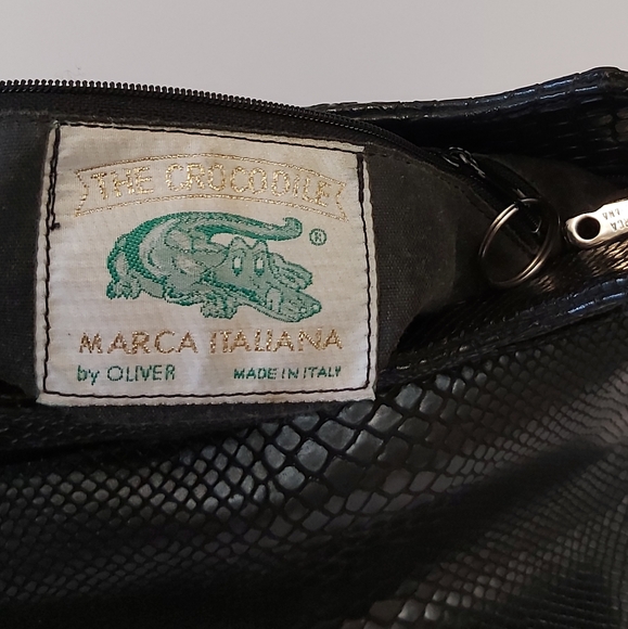 Crocodile hand bag by OLIVER made in Italie - Picture 2 of 14